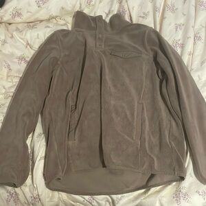 32 Heat Light Brown Button Up Pullover